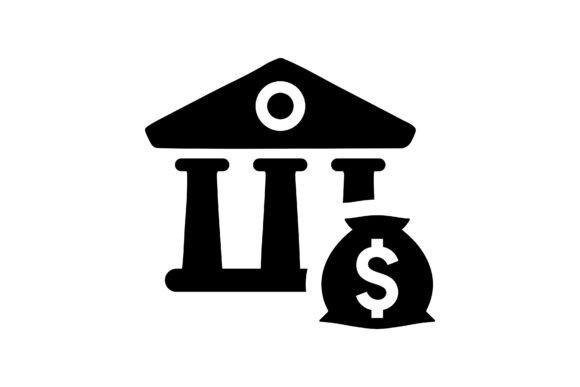 Bank, Banking, Finance Icon for Graphics and Freebies