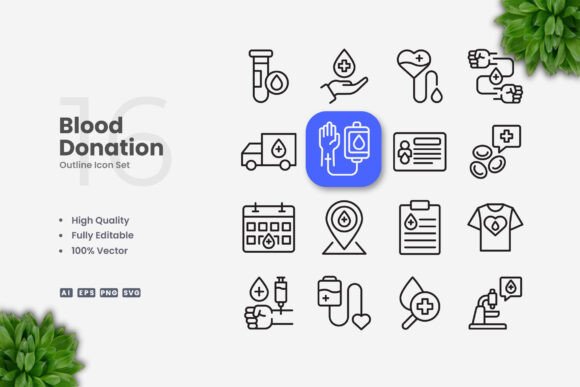 Blood Donation Icons Review
