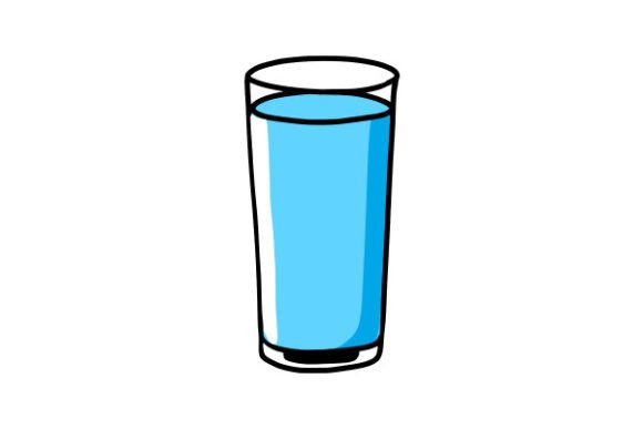 Drink Water Illustration for Local Business Branding