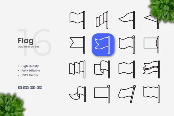 Flag Icons: A Versatile Embroidery Design for Modern Projects