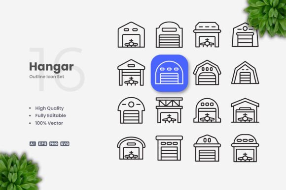 Hangar Icons: Clean Graphics for Local Business Branding