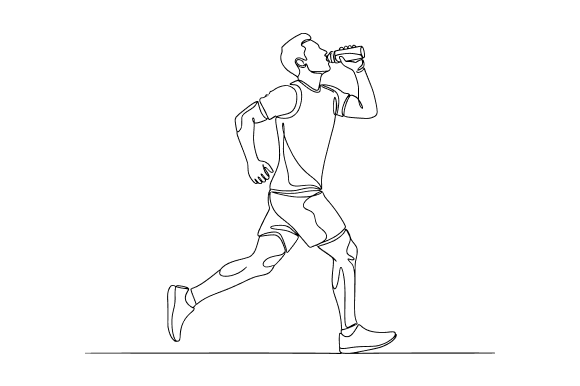 Running Man Clip Art for Local Business Branding